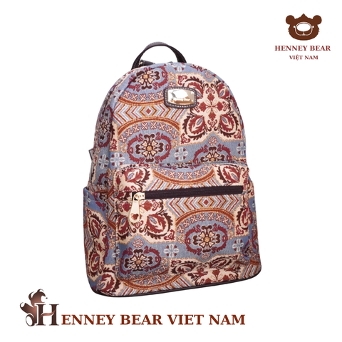 Balo chính hãng HENNEY BEAR - H-008-PEONY FLOWER PURPLE