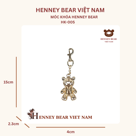 Móc khóa phụ kiện cao cấp HENNEY BEAR - HK-005