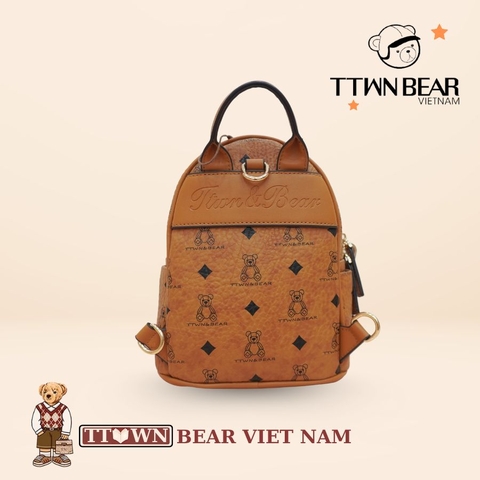 Balo nữ đi học, đi du lịch da cao cấp TTWN BEAR - TN3417