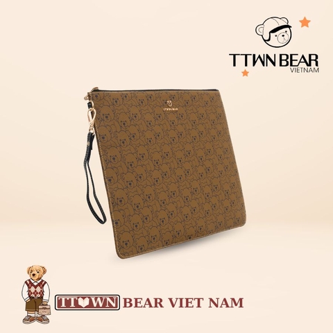 Ví cầm tay nữ họa tiết gấu TTWN BEAR - TT2488