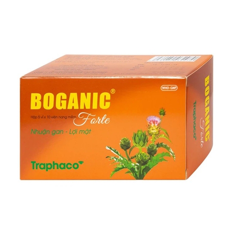 Thuốc Boganic Forte Traphaco bổ gan, hỗ trợ điều trị suy giảm chức năng gan (5 vỉ x 10 viên)