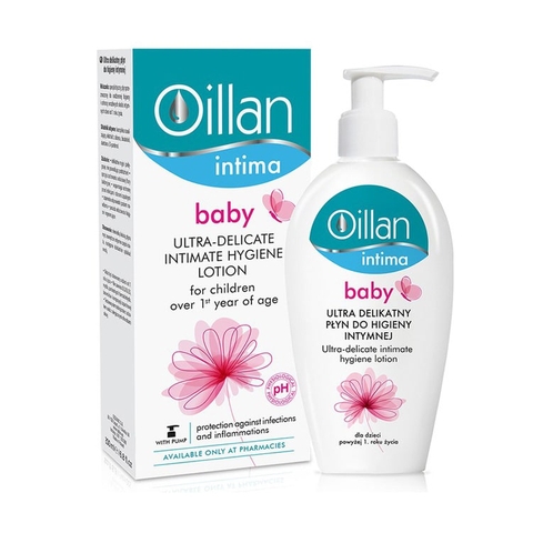 Dung dịch vệ sinh vùng kín Oillan Intima Baby dành cho bé gái từ 1 năm tuổi (200ml)