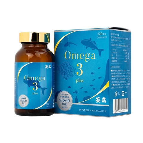 Viên uống Omega 3 Plus Kenko hỗ trợ não bộ, thị lực và sức khoẻ tim mạch (120 viên)