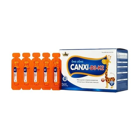 Siro ống uống Canxi-D3-K2 5ml Kingphar bổ sung canxi & vitamin D3 cho cơ thể (6 vỉ x 5 ống)