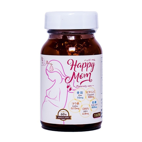 Viên uống Happy Mom Jpanwell bổ sung vitamin và khoáng chất (60 viên)