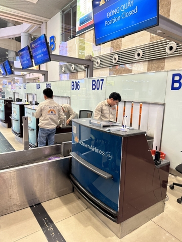 Hệ thống cân check hành lý sân bay