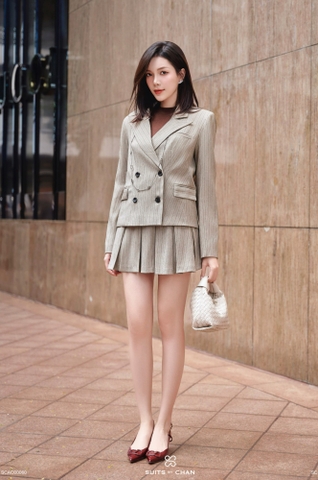 Chân váy Natasha form A xếp ly