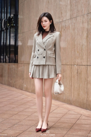 Áo vest Natasha nút chồng đôi vạt chéo