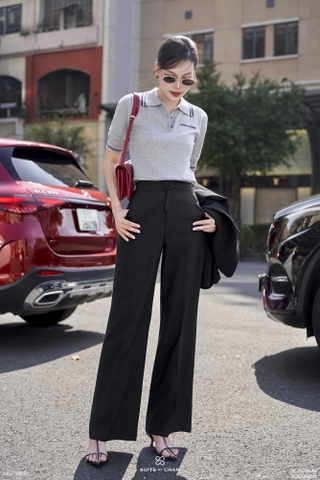 Quần dài Sarah belt cài túi nắp