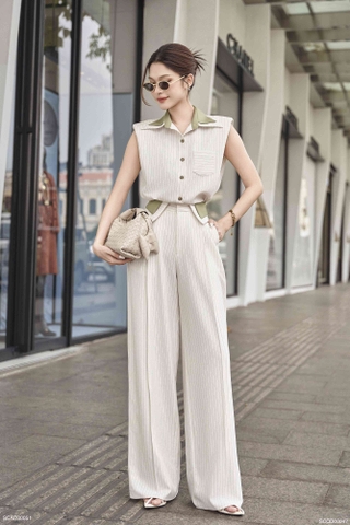 Quần dài Kaylin phối lưng rời