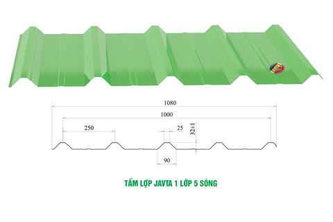 TẤM LỢP CÔNG NGHIỆP JAVTA 1 LỚP