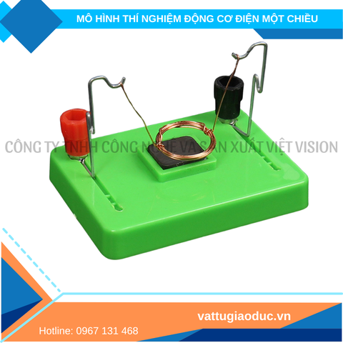 Mô hình thí nghiệm động cơ điện một chiều đơn giản môn Vật lý