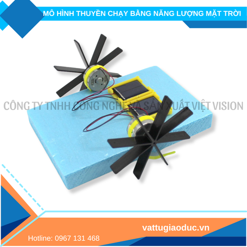 Mô hình thuyền chạy bằng năng lượng mặt trời giáo dục STEM