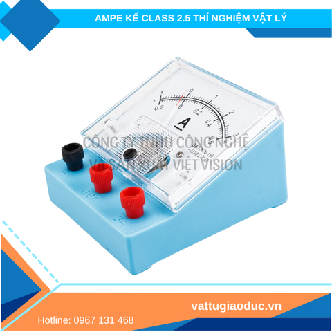 Đồng hồ đo ampe kế class 2.5 thí nghiệm Vật lý THCS