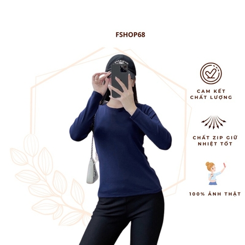 Áo Giữ Nhiệt Thun Basic cổ tròn 3M OSAKA hàng chính hãng dài tay chất cotton mềm adwm6