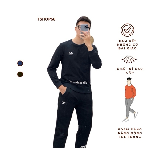 BNMM1 Bộ Nỉ Nam Chất Nỉ Da Cá Chéo Hàng Đẹp Không Gây Xù - Fshop68