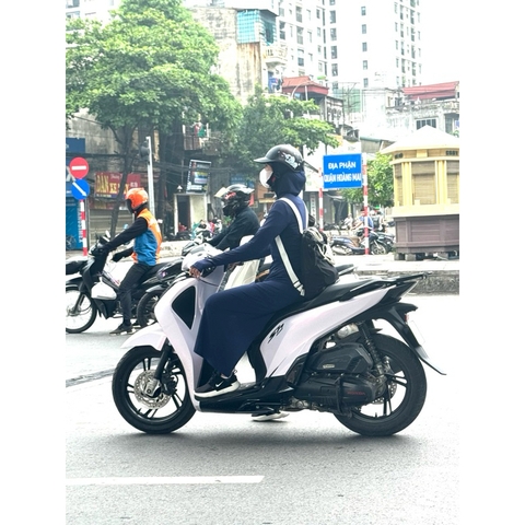 Váy chống nắng nữ toàn thân 2 lớp 3M Osaka chính hãng AWM8  Chất Aircool dễ chịu chống tia UPF 50++, sợi làm mát