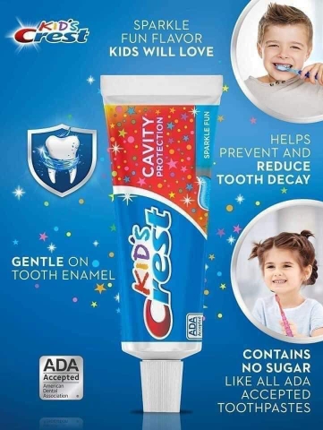 [HCM] 1 tuyp Kem đánh răng trẻ em Crest Kid’s Cavity Protection [Hàng Mỹ]