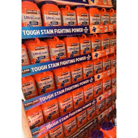 Viên giặt xả kháng khuẩn Kirkland Signature Ultra Clean 152 VIÊN