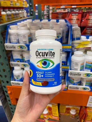 Viên Uống Bổ Mắt Ocuvite Lutein 150 viên của Mỹ dành cho người trên 50 tuổi