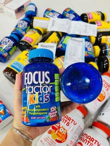 [Chính Hãng] Kẹo Nhai Hỗ Trợ Trí Não Cho Bé Focus Factor Fof Kids 150 Viên Của Mỹ