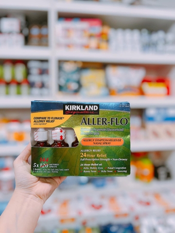 [ MẪU MỚI ] set 5 chai Xịt viêm mũi dị ứng, viêm xoang Aller Flo Kirkland