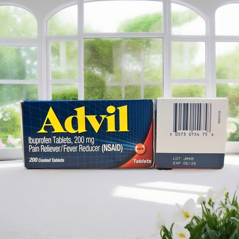 [CHÍNH HÃNG MỸ] Viên Nén Giảm Đau Hạ Sốt Advil Ibuprofen 200mg – Hộp 200 Viên