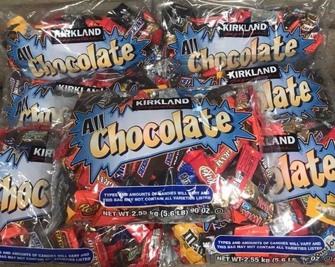 Kẹo Socola tổng hợp 150 viên Kirkland Mỹ 2.55kg