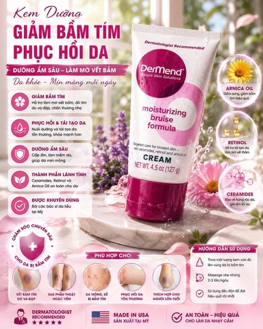 [HÀNG MỸ] Kem Dưỡng Ẩm Chăm Sóc Da Toàn Thân DerMend Moisturizing Formula Cream (Tuýp 127g)