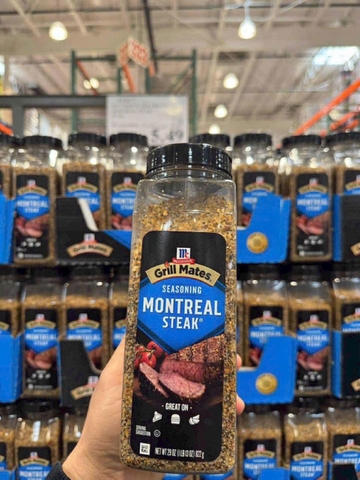 GIA VỊ MUỐI ƯỚP BÒ MỸ GRILL MATES MONTREAL STEAK SEASONING - MỸ (822G)