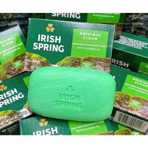 Mẫu Mới Xà Phòng Xà Bông Tắm Irish Spring Mỹ 113g Thơm Sạch, Mịn Da