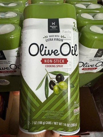 Dầu Xịt Olive Oil Member’s Mark Extra Virgin Non-Stick 1 Chai (198g) – Hàng Mỹ