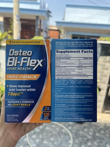 Viên uống bồi bổ sụn khớp Osteo Bi-Flex Triple Strength +Vitamin D 120 viên