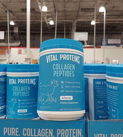 BỘT COLLAGEN THỦY PHÂN VITAL PROTEINS COLLAGEN PEPTIDES HŨ 680G CỦA MỸ – NUÔI DƯỠNG DA, TÓC, MÓNG VÀ XƯƠNG KHỚP TOÀN DIỆN