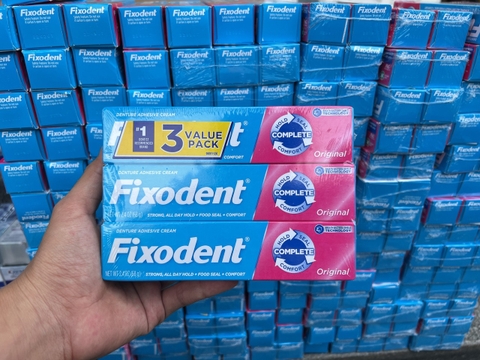 [MẪU MỚI] 1 tuýp Keo dán răng giả Fixodent 68g hàng chính hãng/ Fixodent Denture Adhesive