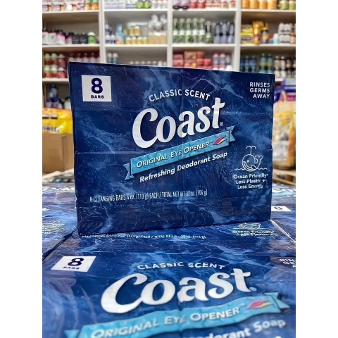 Lốc 8 cục xà phòng Coast Classic Scent Refreshing Deodorant Soap 113g/cục
