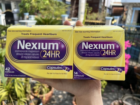 Ne xium 24HR Mỹ hộp 14 viên và 42 viên. DATE 2024 2025