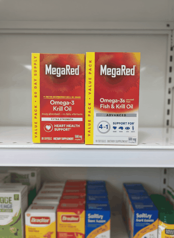 MegaRed Omega-3 Krill Oil Extra Strength 500mg – 80 viên | Hỗ trợ tim mạch – Hấp thu tốt – Không mùi tanh