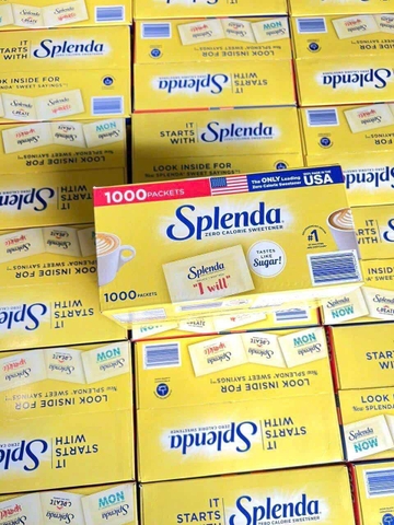 ĐƯỜNG ĂN KIÊNG KHÔNG CALO SPLENDA ZERO CALORIE SWEETENER HỘP 1000 GÓI CỦA MỸ