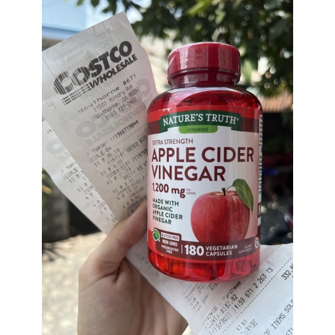 Viên giấm táo hữu cơ Apple Cider Vinegar 1200mg 180 viên