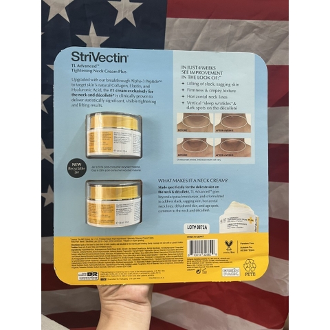 set 2 hũ Kem dưỡng vùng cổ Strivectin Contour Restore Tightening & Sculpting Face 30ml của Mỹ