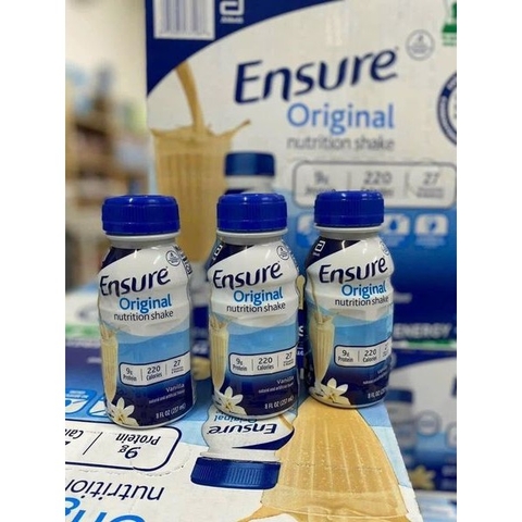 2 chai Sữa nước dinh dưỡng Ensure Original từ Mỹ