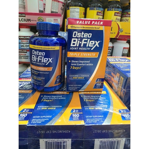 Viên uống Osteo Bi-Flex Triple Strength + Vitamin D Glucosamine Chondroitin with Joint Shield 160 viên