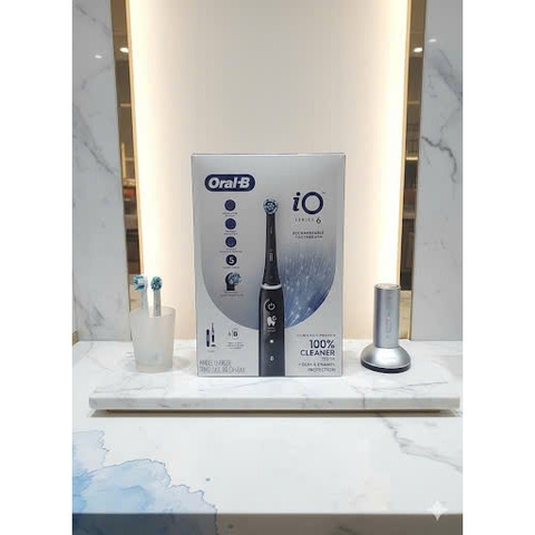 Bàn Chải Điện Oral-B iO Series 6 – Black Lava | Bản Cao Cấp Công Nghệ iO USA