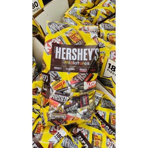 Socola Hershey's Miniatures 1,58 kg 180 viên