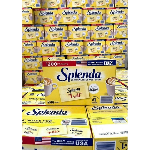 Tách lẻ 100 gói Đường ăn kiêng Splenda của Mỹ cho người ăn kiêng, tiểu đường