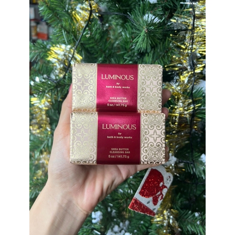 HÀNG MỸ Xà bông cục dưỡng ẩm da Bar soap Bath & Body Works Cleasing Bar 141g mẫu mới Lumnous