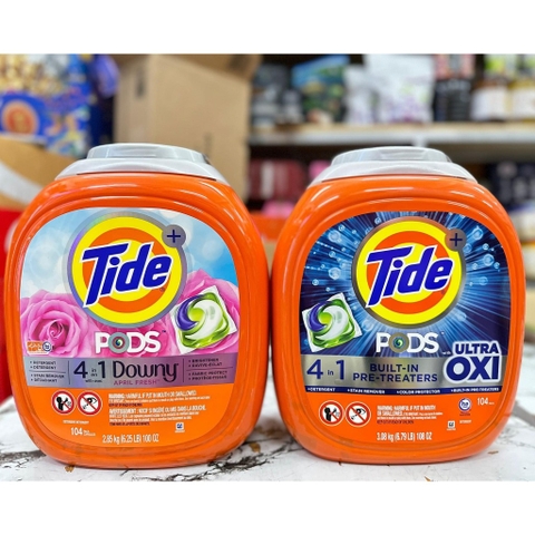 Viên giặt xả Tide Pods 4in1 Downy (104 viên)