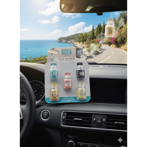 Bộ Treo Xe Thơm Lâu 30 Ngày – Hương Mỹ Sang Trọng Yankee Candle