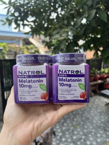 Kẹo Dẻo Giúp Ngủ Ngon Natrol Gummies Melatonin 10mg 90 Viên